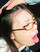Hot secretary Ibuki services her boss and gets cum on glasses